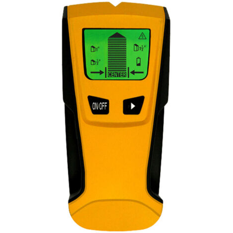 Détecteur de Mur 3 en 1, Scanner Électronique de goujons, Détecter Métaux, Fils Électrique, Humidité, Studs en Bois dans Murs, Sols et Plafonds, Bip sonore, Écran LCD Rétroéclairé