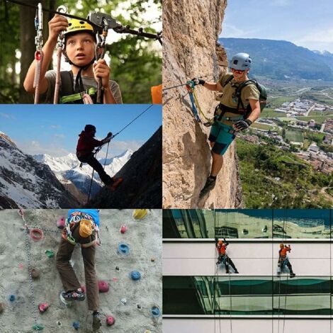 Descendeur D'escalade Figure 8 En Alliage D'aluminium - Résistance 50KN - Pour Rappel Et Activités De Plein Air