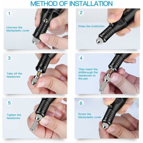 Stylo De Gravure Électrique Rechargeable 20000 Tr/min - Kit Complet 32 Embouts Pour Bijoux, Bois, Verre, Métal