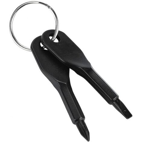 Amaxiu Tournevis Porte-clés Multifonction - Mini Outil Plate Et Cruciforme, Portable Et Idéal Pour Dépannage Rapide