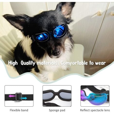 Lunettes de soleil pour chien Lunettes pour petit chien Doggles Lunettes pour petit chien Protection UV