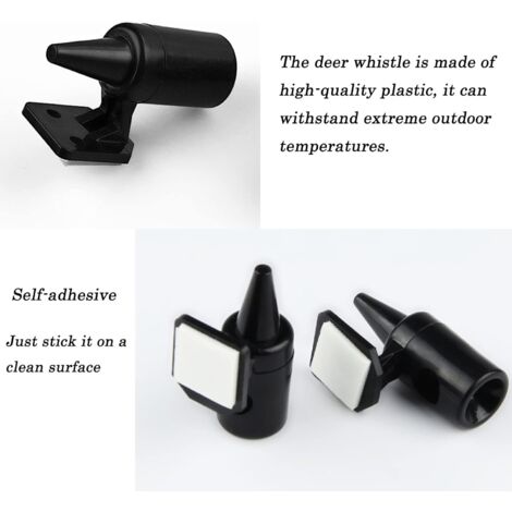 6 Pièces Sifflet Ultrasons Ultra Son Anti-Gibier, Sifflets de Cerf pour Voitures, Sifflets de Cerf Avertissement, pour Voitures, Véhicules, Motos DENUOTOP