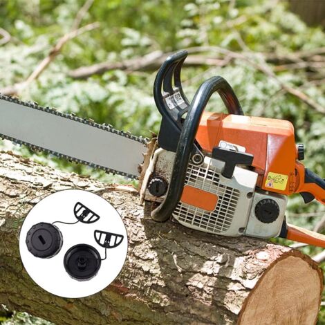 2 Bouchons Réservoir Huile Essence Stihl MS170 MS180 - Référence 1130 350 0500