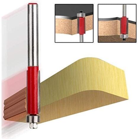 3 Fraises à Copier 1/4" Avec Roulement - Pour Bois, MDF, Contreplaqué - Menuiserie Bricolage