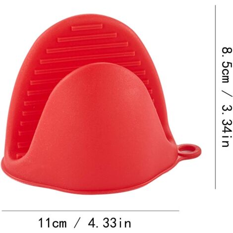 Lot De 2 Paires De Gants De Four En Silicone - Mini Maniques Antidérapantes Pour Four, Grille-Pain, Barbecue | Résistants à 230°C