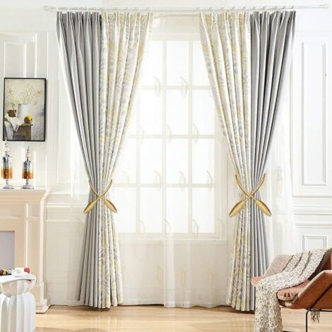 Embrasse Rideau - Aimantée - Tressage Magnétiques - 40 cm - Beige - Maison