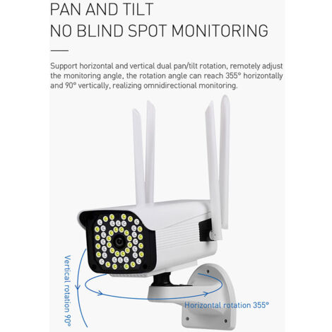 Caméra de surveillance interieur / exterieur 1080P Caméra de sécurité réseau intérieure et extérieure Caméra extérieure 2mp IP66 étanche Norme européenne YOOSEE APP