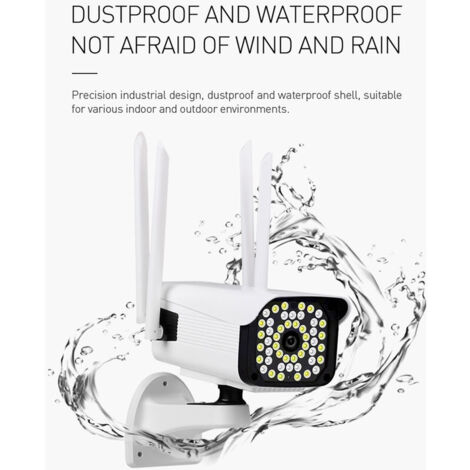 Caméra de surveillance interieur / exterieur 1080P Caméra de sécurité réseau intérieure et extérieure Caméra extérieure 2mp IP66 étanche Norme européenne YOOSEE APP