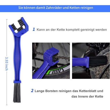 Kit de nettoyage de chaîne de vélo pour réparation de chaîne de vélo Outil de nettoyage de brosse Outil de nettoyage pour chaîne de nettoyage Outil de nettoyage pour tous les types de vélos