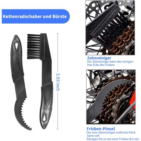 Kit de nettoyage de chaîne de vélo pour réparation de chaîne de vélo Outil de nettoyage de brosse Outil de nettoyage pour chaîne de nettoyage Outil de nettoyage pour tous les types de vélos