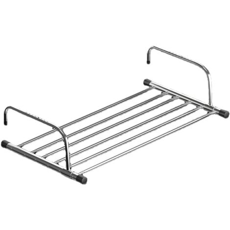 Support de séchage en Acier Inoxydable, Support de séchage Pliable for Balcon à l'extérieur de la fenêtre de la Chambre à Coucher (Size :87-160cm) Cintre (1/2)