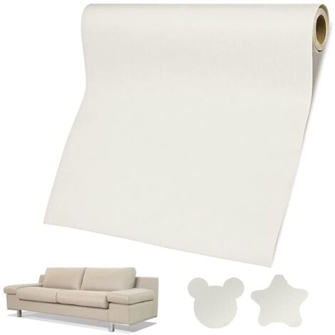 Housse de canapé,Cuir Autocollant Canape, Patch de Réparation en Cuir, 50 x 137cm, Beige, Rouleau Adhesif Cuir, Cuir Patch Réparation pour Canapés Sièges de Voiture Sacs à Main Vestes Siège Bricolage