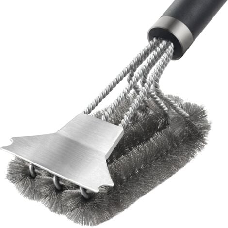 Brosse de nettoyage Grattoir pour Plancha, Grattoir Plancha pour Plaque INOX Grattoir Plancha Professionnel Grattoir Plancha avec Poignée, Grattoir Plancha INOX, Outil de Nettoyage de Grattoir de Gril