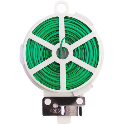Fil de Fer Plastifie 100m  Liens de jardinage pour , Vert Ikodm (1/3)