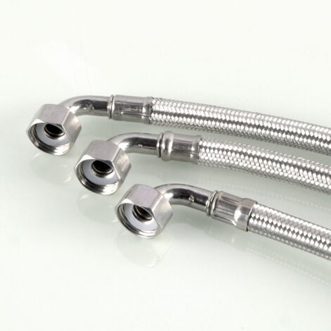 Flexible inox femelle - femelle 15x21 coudé longueur 150 cm Ikodm