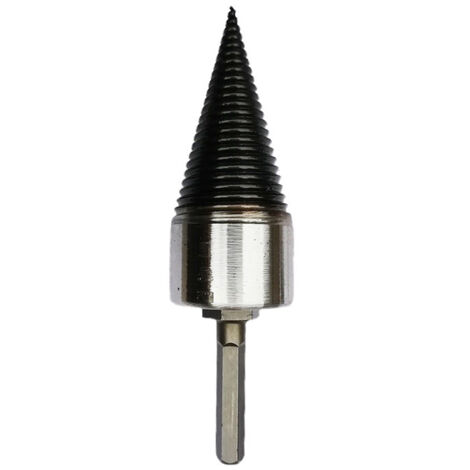 Shmshng – Fendeur de bûches électrique 42 mm – Acier au carbone – Compatible perceuses – Pour bois dur et teck – Utilisation facile et rapide