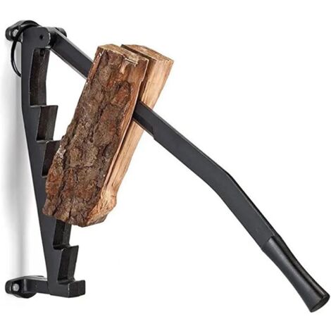 Litzee – Fendeur de bûches électrique 60 cm – Acier Q235 noir – Conception robuste pour bois dur – Utilisation facile sans marteau