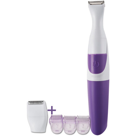 Tondeuse à cheveux électronique 2 en 1 violet pour femmes, lavable, pour maillot (1/5)