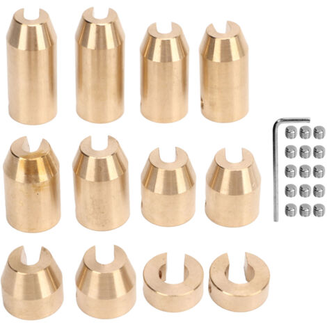 Lot De 14 Poids D'équilibre Pour Rayons De Roue - Laiton Doré, 3 Poids Différents, Avec Outil De Clé