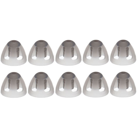 Embouts Silicone Pour écouteurs Intra-auriculaires - Lot De 12 (6 Paires), Blancs - Confort Et Qualité Sonore Améliorée