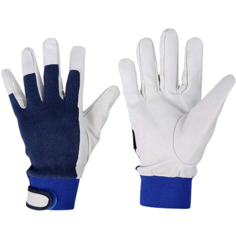 Gants de soudure en cuir de chèvre pour le jardinage, le soudage et le travail du bois - Résistants à la chaleur - Excellente idée cadeau 24 cm (CS-ST59).