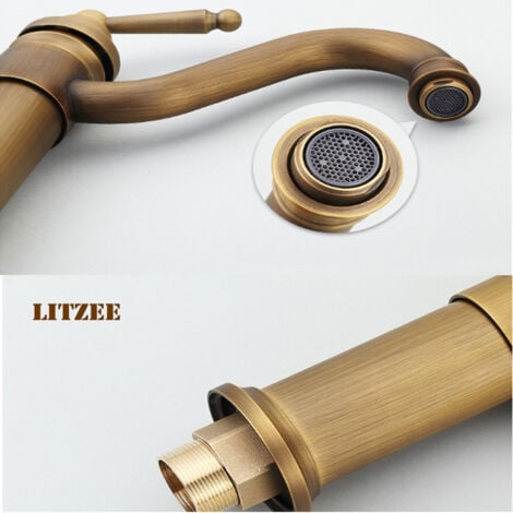 Robinet Mitigeur Vertical D'eau Chaude Et Froide, Robinet De Lavabo De