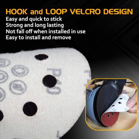 STEBRUAM Disques Abrasifs 150mm Grain 40 Papier Poncer 40 Pièces