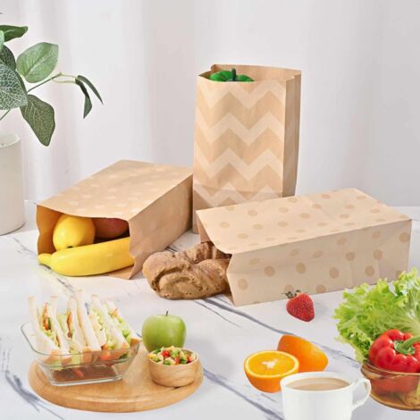 Sacchetti Regalo In Carta Kraft 40 Pezzi - Con Adesivi, Per Feste, Compleanni E Matrimoni - Foto 7