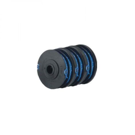 Lot de 3 bobines double fil RYOBI RAC123 - Diamètre 1.65mm - Pour coupe-bordures électriques (1/3)
