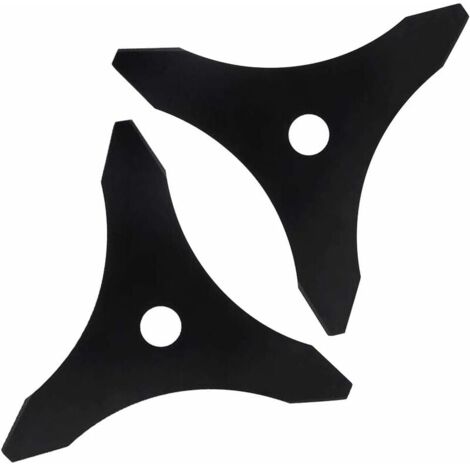 Lame de débroussailleuse universelle Ahlsen - 3 dents - Pour Fresh Green sous croissance et tonte - Compatible Stihl, Husqvarna, Mitox, Echo, Kawasaki et autres machines (1/5)