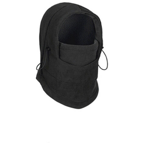 Cagoule Masque, Hiver Coupe-Vent Moto Cyclisme Thermique Cagoule en Polaire, Multifonctionnel Couverture de Visage de Ski, Capuche Moto Chapeau Cache-Cou, Taille Univers (1/5)