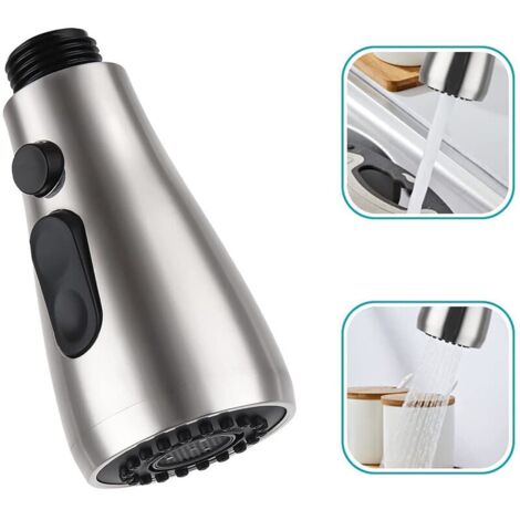Douchette Evier Pull-Out Douches Robinet Mitigeur Cuisine Pro Tête de Douche 2 Types de Jet (1/4)