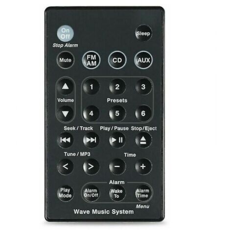 Télécommande ORIGINALE Bose Pour Wave Music System III - Noire - Authentique Et Neuve