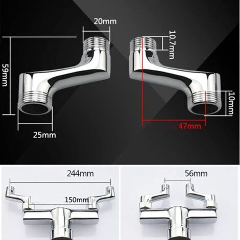 Raccord Coudé Laiton Robinet 3/4" Rotatif 360° - Pour Enrouleur De Tuyau, Connexion Rapide