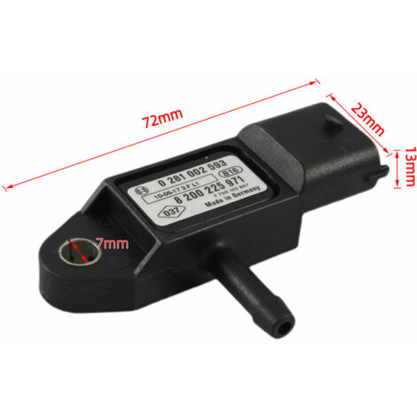 Capteur MAP Pression Admission TOOWGM - Compatible Renault, Nissan, Opel, Etc. - Réf. 7700111957, 91167213