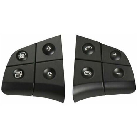 Remplacement Des Boutons De Commande Au Volant  - Pour Mercedes Benz W164 W245 W251 Ml Gl Br Classe - Noir - 4 Clés
