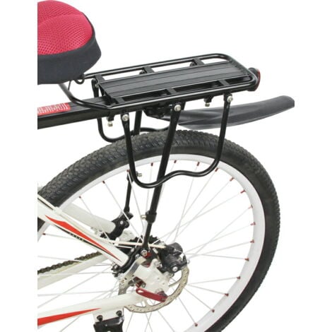 Vélo Porte Bagage, Porte vélos réglable, Charge maximale 75 KG, Alliage d'aluminium Vélo Racks avec, Installation Rapide avec réflecteur