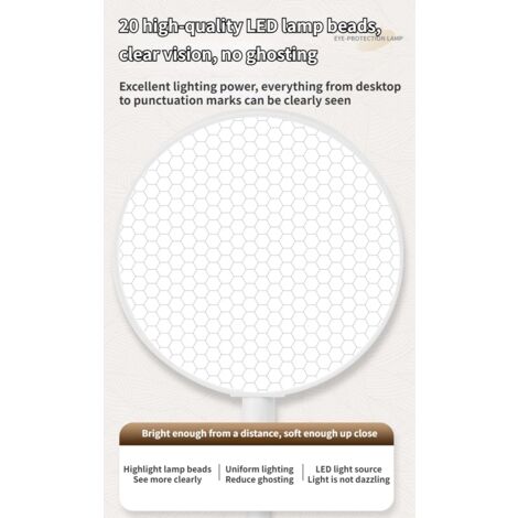 Lampe de Lecture 20 LED, Liseuse Clip Rechargeable, 4000mAh，Protection des Yeux, Gradation en Continu & 3 Couleurs (Ambre/Blanc/Mixte), 360° Cou Flexible, Longue Durée, Portable pour Lire au Lit [Clas