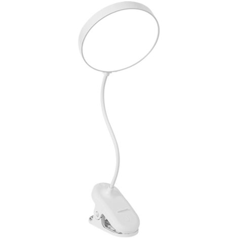 Lampe Pince 20 LED Lampe,Rechargeable Lampe de Bureau,Lampe Flexible Chevet Pince,Lampe de Lecture 3 Modes d’Éclairage et Dimmable Luminosité,pour Bureau, Petite Lampe Pince pour Lire au Lit Ikodm