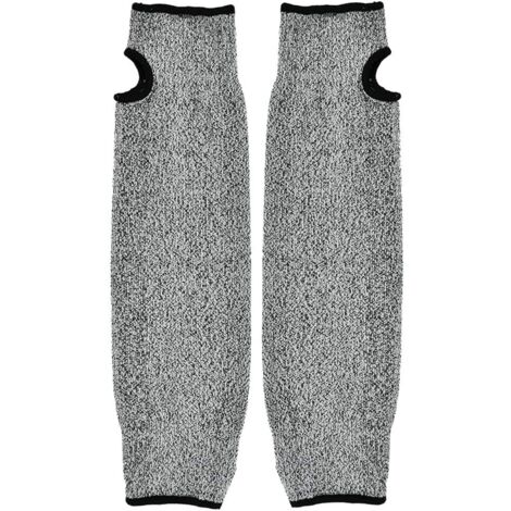 Manchon de protection pour bras, manchon pour bras de sécurité, Gants de travail à manches longues anti-abrasion résistant aux coupures HPPE pour jardin, cuisine et travaux agricoles (45cm)