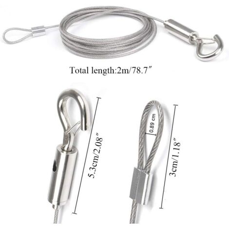 Crochets De Suspension En Acier Inox - Lot De 8 (54x30 Mm) - Pour Cadre, Miroir, Meuble Lourd