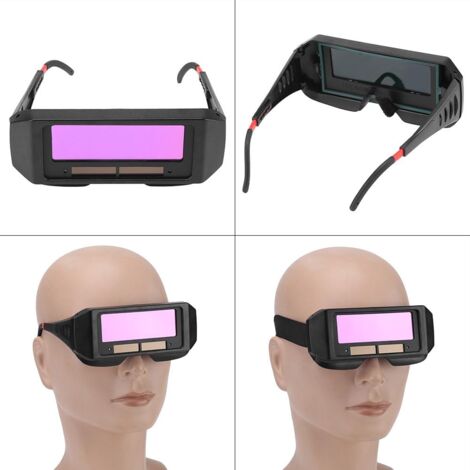Lunettes de Soudure Masque pour Protection Yeux de Soudage Auto-assombrissantes MIG Lunettes de protection Anti-brouillard