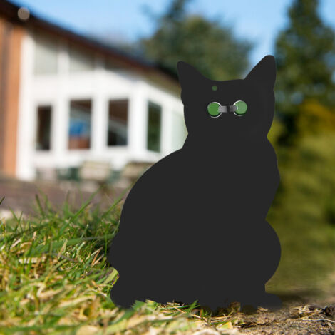 Tenture Murale Chat Dans Le Jardin - Grand Format 35x42 In, Vert, Polyester Et Coton, USA