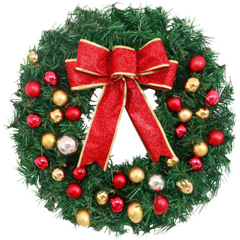 Grande Couronne De Noël Lumineuse Hi-Line Gift 32 Pouces – Blanc Métal Et LED – Déco Intérieure Suspendue