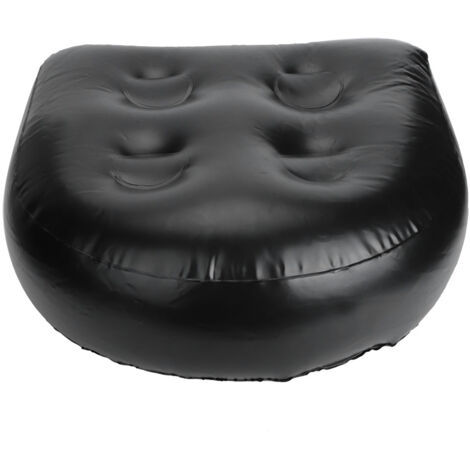 Coussin De Siège Gonflable Pour Spa, Bain Et Voiture - Avec Ventouses Antidérapantes, Appui-dos Relaxant Bleu