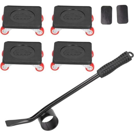 Lève-Meubles - Lève-Meubles Robuste Avec 4 Patins à Roulettes Pour