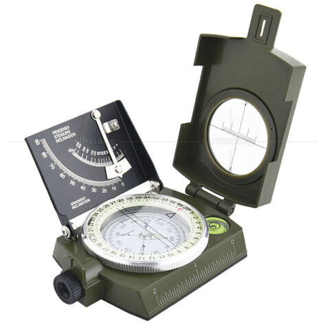 Boussole Randonnée Militaire Zeerkeer – IP65 Étanche, Lumineuse, Inclinomètre, Échelle Carte, Pour Camping Chasse Navigation