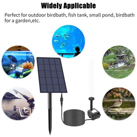 Andoer Pompe Solaire 2,5W Pour Bassin - Fontaine Et Aérateur Solaire Jardin Écologique