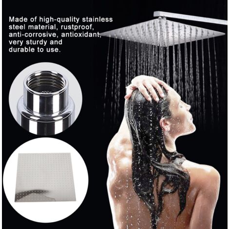 Pommeau De Douche Pluie Aqua Elegante - Bronze Huilé - 6' - Haute Pression 2.5 GPM - Mur/plafond