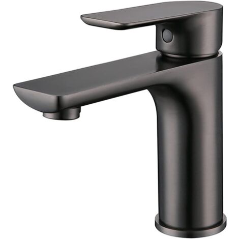 Robinet gris acier inoxydable robinet robinet toilette bassin effluent chaud et froid, contenant 60cm tuyau d’entrée (1/5)